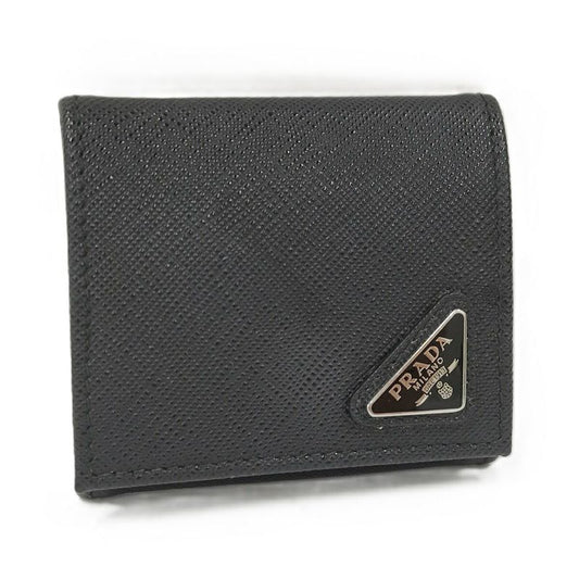 Prada Coin Case Saffiano Leather Black 2mm (0.08in)935