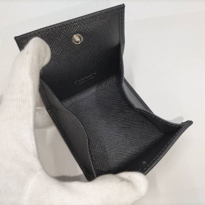 Prada Coin Case Saffiano Leather Black 2mm (0.08in)935