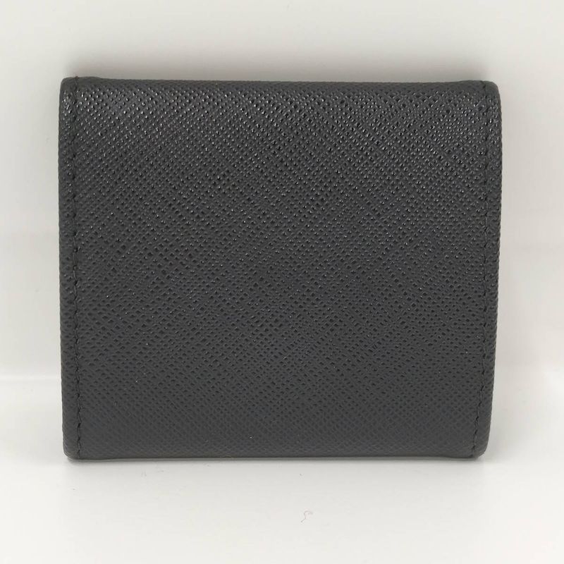 Prada Coin Case Saffiano Leather Black 2mm (0.08in)935