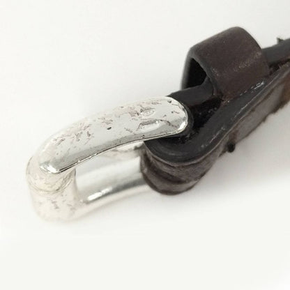 Bottega Veneta Bracelet Leather Sv925 Silver 925 Brown Silver