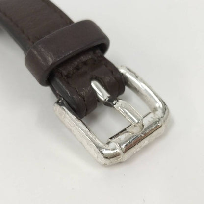 Bottega Veneta Bracelet Leather Sv925 Silver 925 Brown Silver