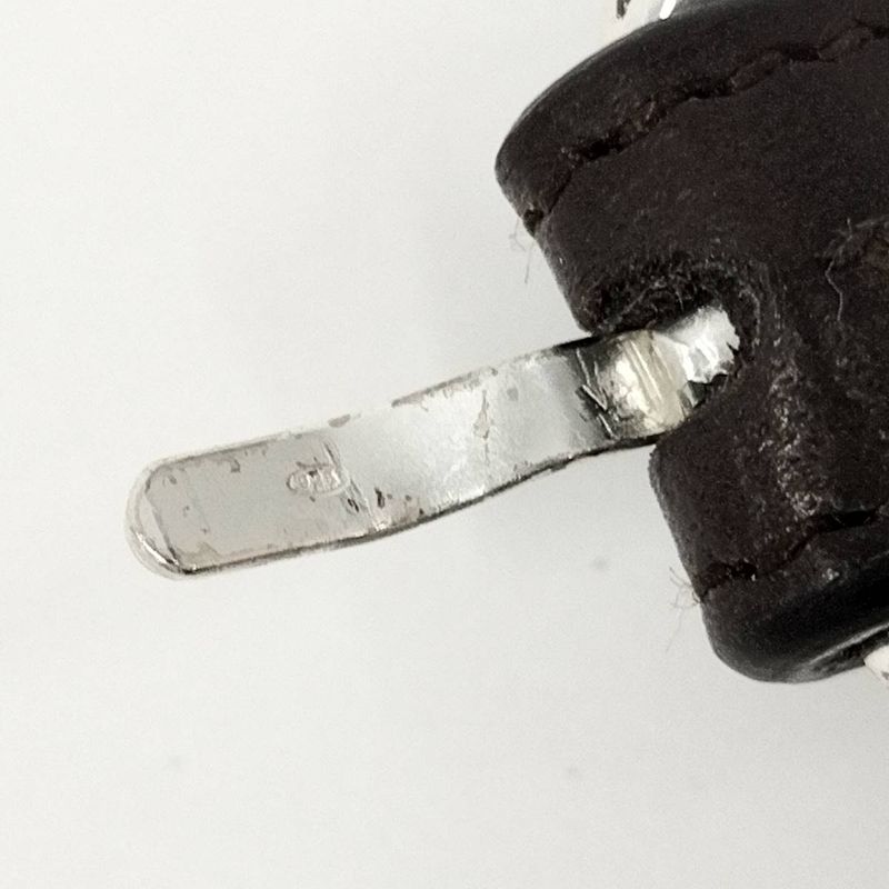 Bottega Veneta Bracelet Leather Sv925 Silver 925 Brown Silver