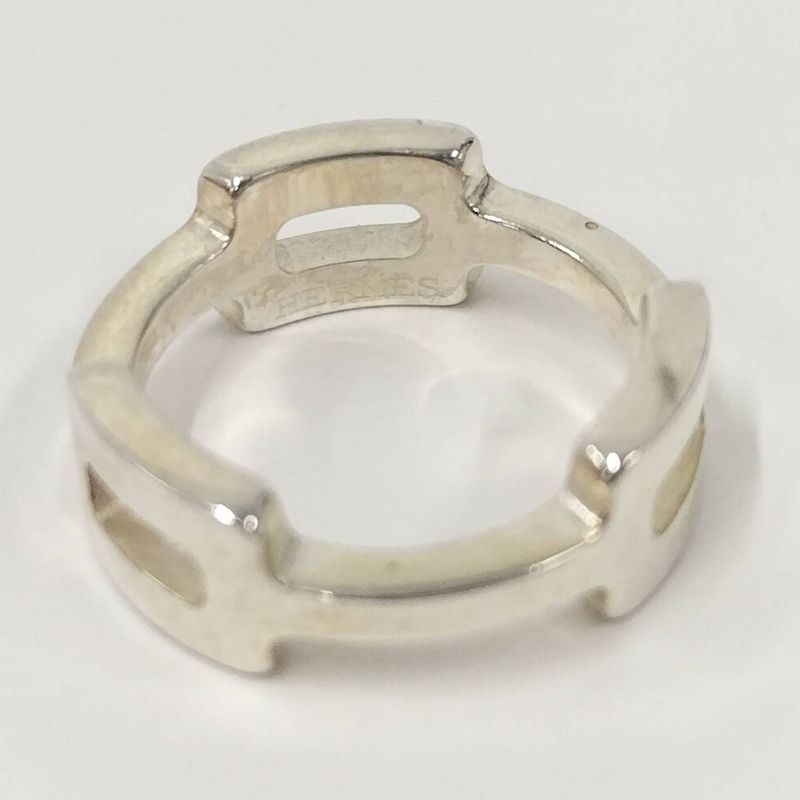 Hermes Silver Ring H Motif Sv925 Size 47