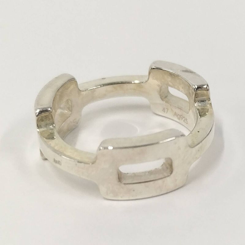 Hermes Silver Ring H Motif Sv925 Size 47