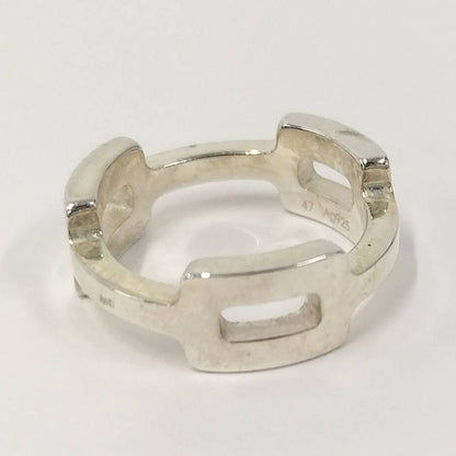 Hermes Silver Ring H Motif Sv925 Size 47