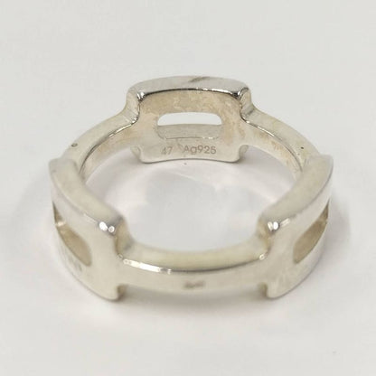 Hermes Silver Ring H Motif Sv925 Size 47