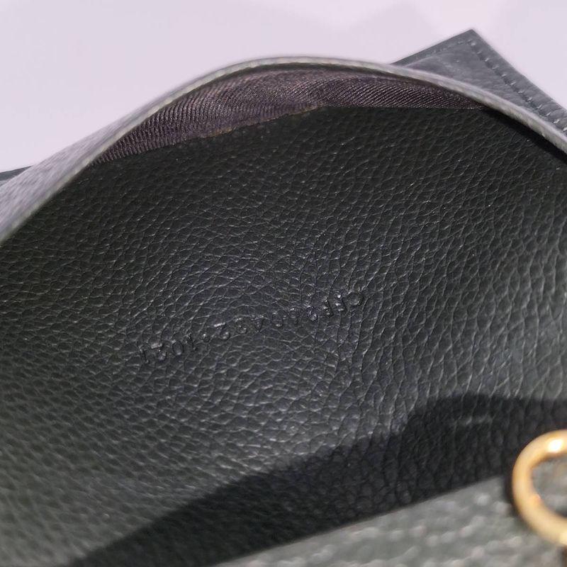 Saint Laurent Paris 6-Ring Key Case Leather Green