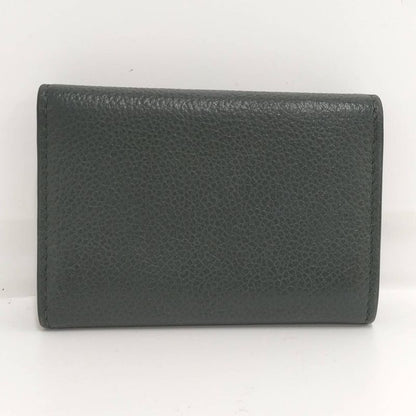 Saint Laurent Paris 6-Ring Key Case Leather Green
