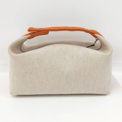 Hermes Brid a Black PM Canvas Beige Orange