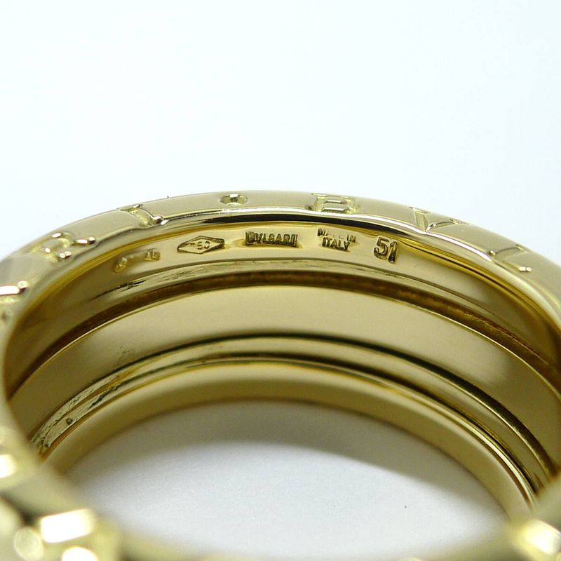 Bvlgari Bee Zero Ring 750yg 18k Yellow Gold Yellow Gold Nominal Size 51 Approx