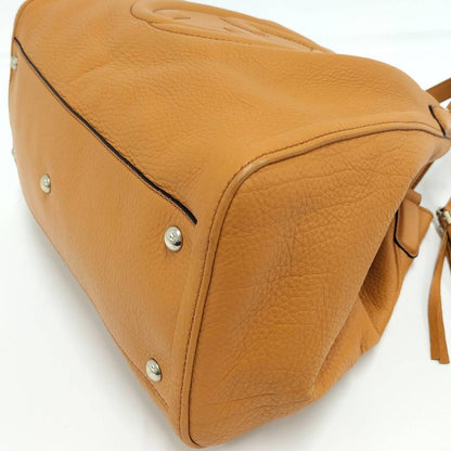Gucci Soho Handbag Leather Orange 282309
