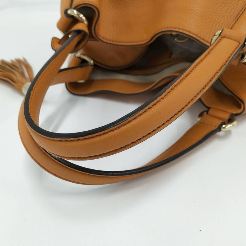 Gucci Soho Handbag Leather Orange 282309