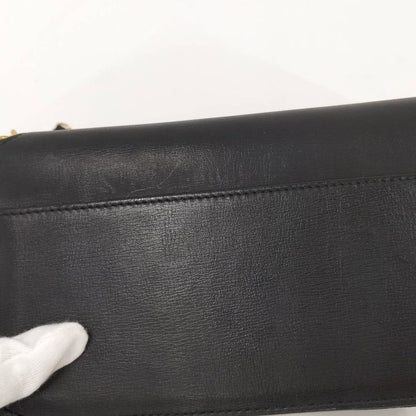 Saint Laurent Phone Shoulder Bag YSL Leather Black 635095