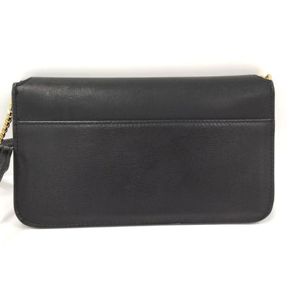 Saint Laurent Phone Shoulder Bag YSL Leather Black 635095