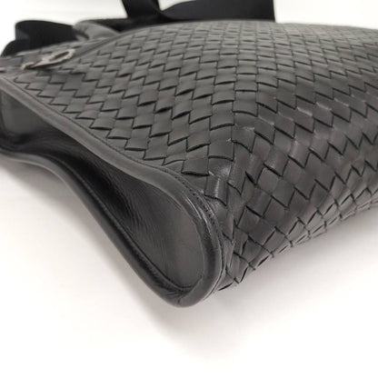 Bottega Veneta 2way Shoulder Bag Business Bag Intrecciato Leather Black