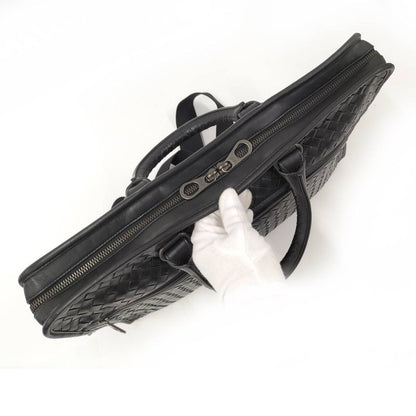 Bottega Veneta 2way Shoulder Bag Business Bag Intrecciato Leather Black