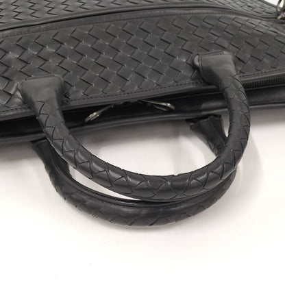 Bottega Veneta 2way Shoulder Bag Business Bag Intrecciato Leather Black