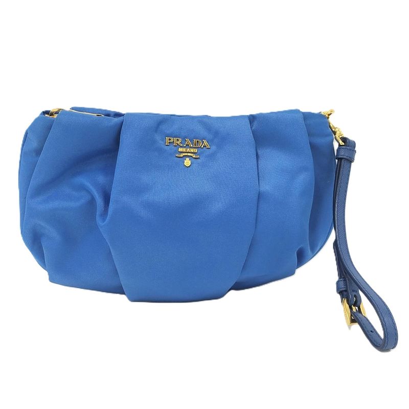 Prada Pouch Nylon Blue 1n1503
