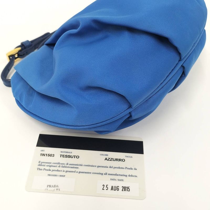 Prada Pouch Nylon Blue 1n1503