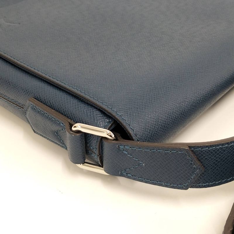 Louis Vuitton Romain PM Shoulder Bag Taiga Blue M32725