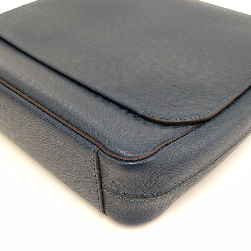 Louis Vuitton Romain PM Shoulder Bag Taiga Blue M32725