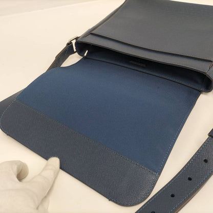 Louis Vuitton Romain PM Shoulder Bag Taiga Blue M32725