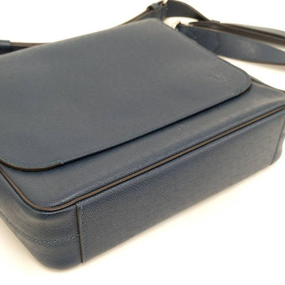 Louis Vuitton Romain PM Shoulder Bag Taiga Blue M32725