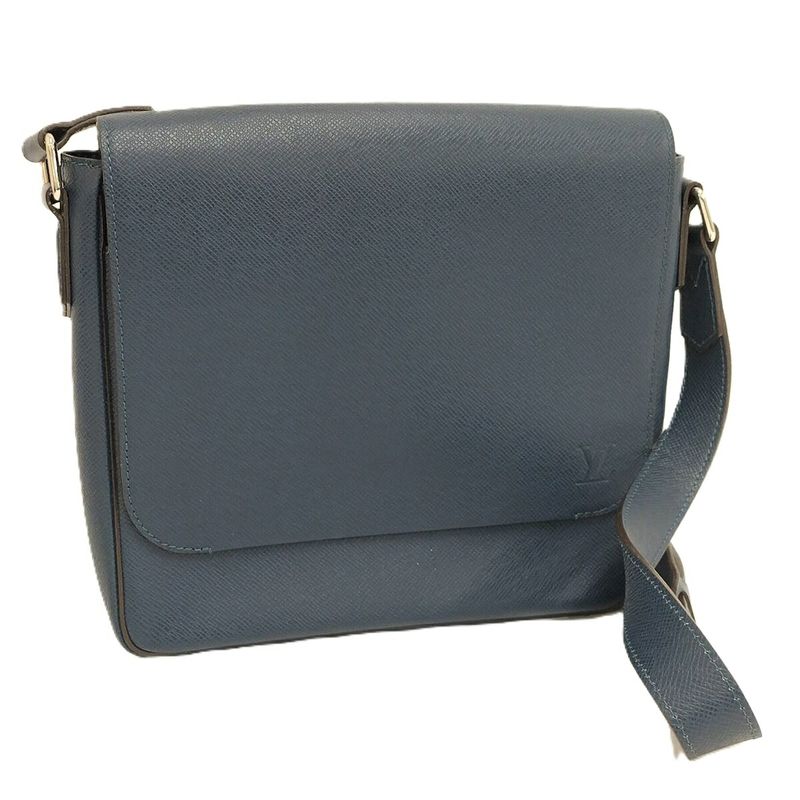 Louis Vuitton Romain PM Shoulder Bag Taiga Blue M32725