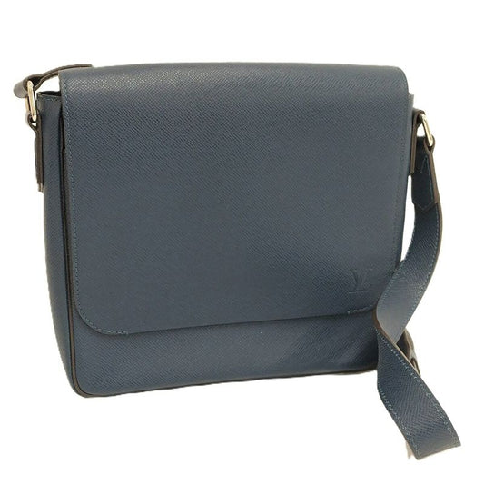 Louis Vuitton Romain PM Shoulder Bag Taiga Blue M32725