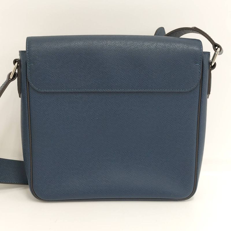 Louis Vuitton Romain PM Shoulder Bag Taiga Blue M32725