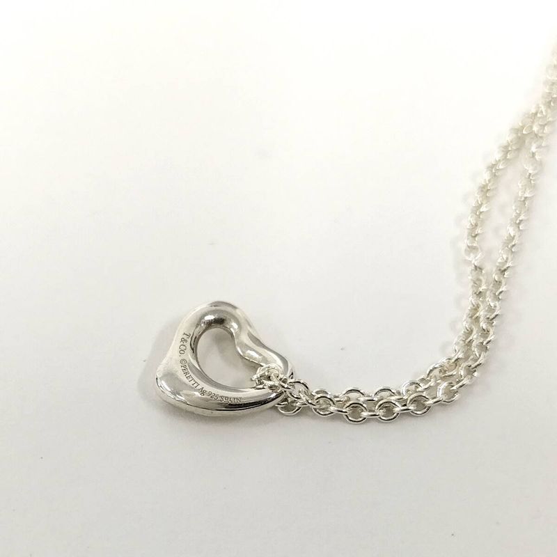 Tiffany & Co Necklace Elsa Peretti Open Heart Necklace in Sv925 Silver