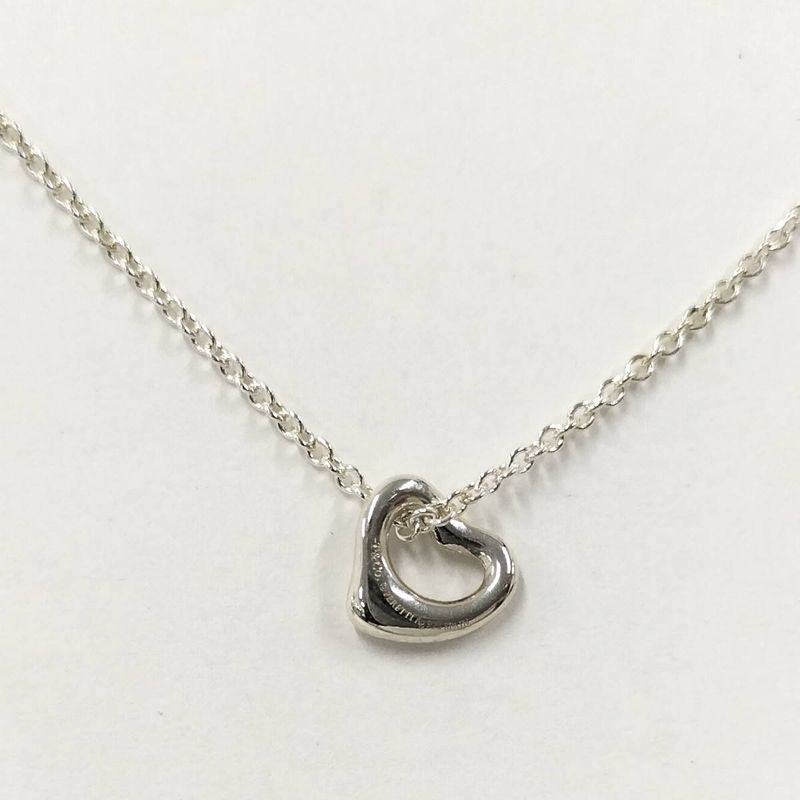 Tiffany & Co Necklace Elsa Peretti Open Heart Necklace in Sv925 Silver