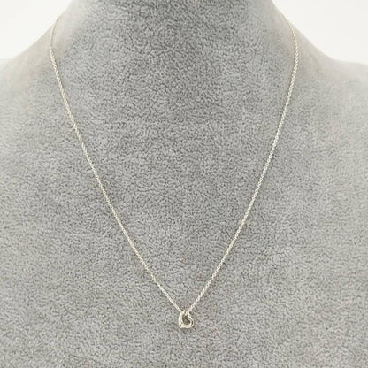 Tiffany & Co Necklace Elsa Peretti Open Heart Necklace in Sv925 Silver