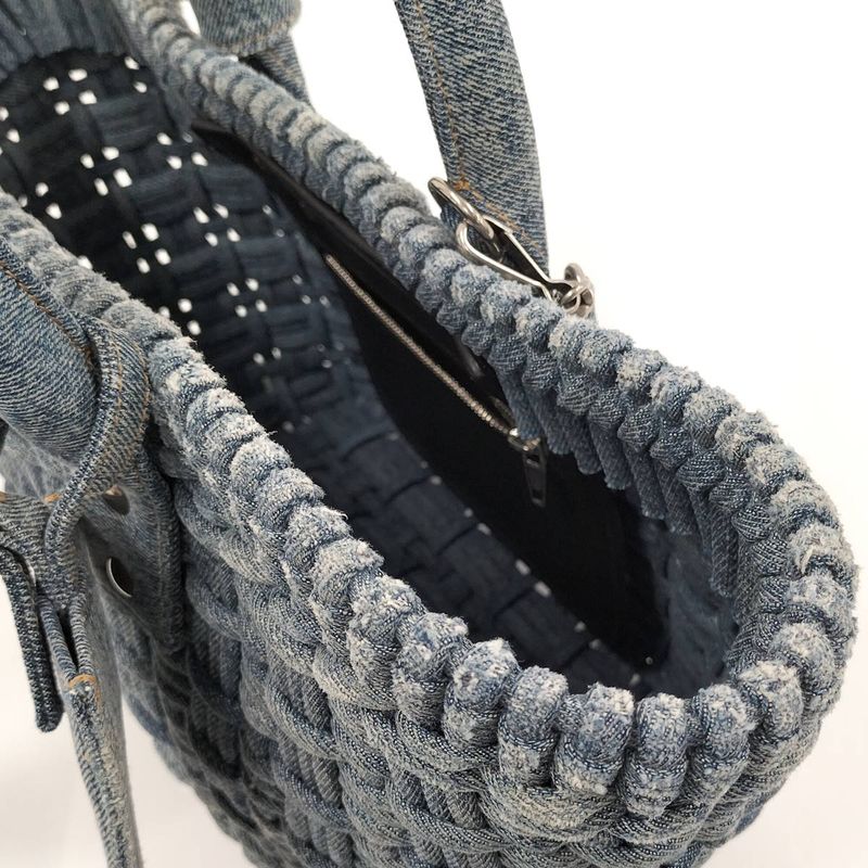 Balenciaga Bistro Basket XS 2way Basket Bag Denim Blue