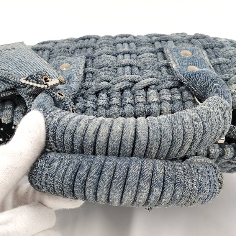 Balenciaga Bistro Basket XS 2way Basket Bag Denim Blue