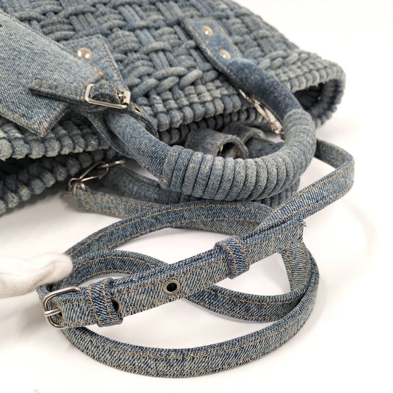 Balenciaga Bistro Basket XS 2way Basket Bag Denim Blue