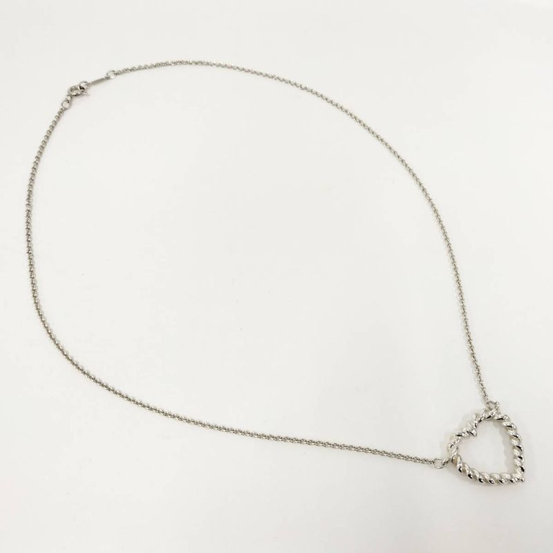 Tiffany & Co Open Heart Necklace Sv925 Silver