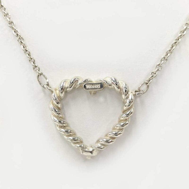 Tiffany & Co Open Heart Necklace Sv925 Silver