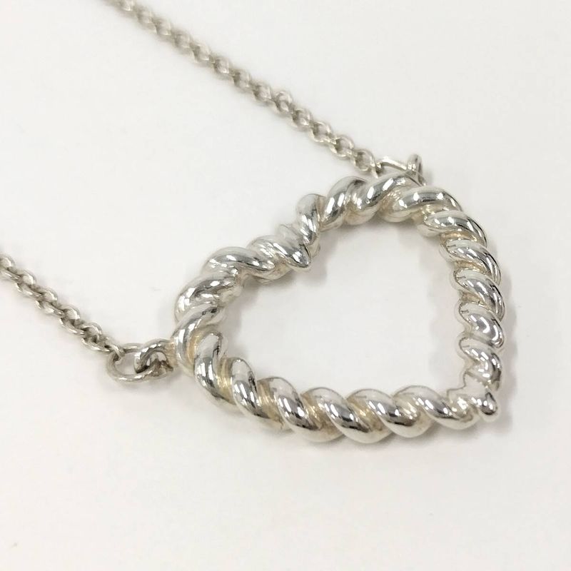Tiffany & Co Open Heart Necklace Sv925 Silver