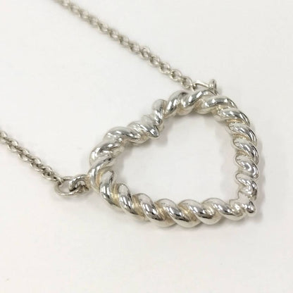 Tiffany & Co Open Heart Necklace Sv925 Silver