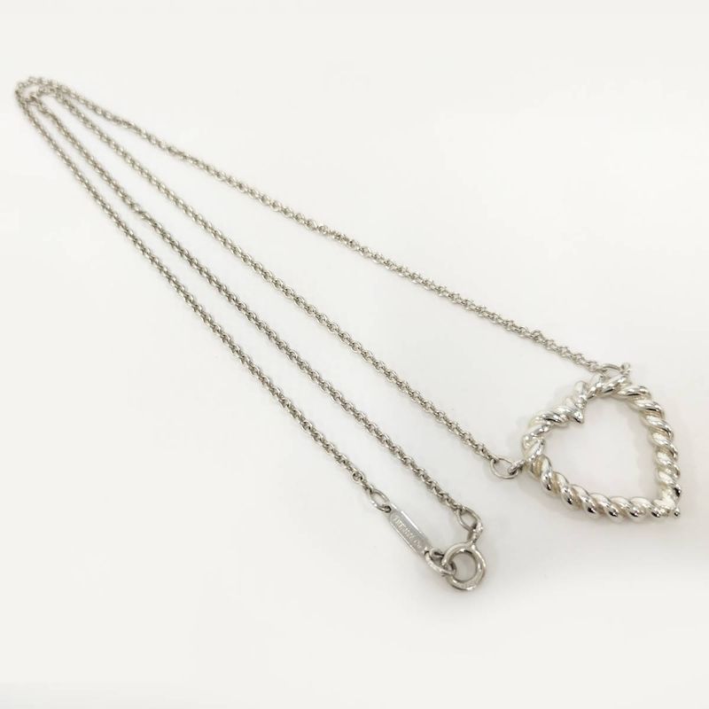 Tiffany & Co Open Heart Necklace Sv925 Silver