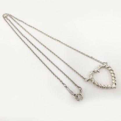 Tiffany & Co Open Heart Necklace Sv925 Silver