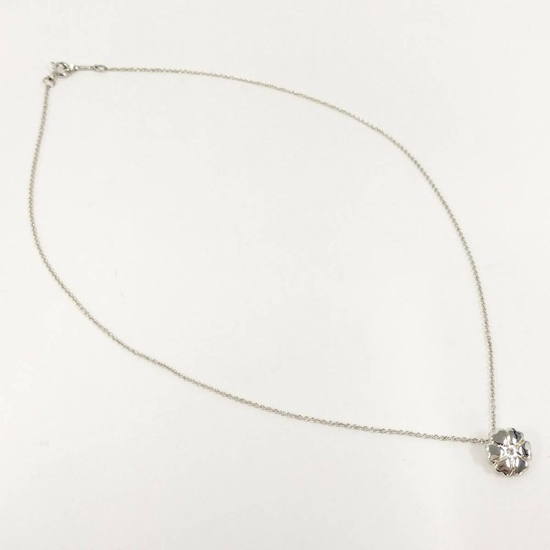 Tiffany & Co Open Heart Necklace Paloma Picasso Flower Sv925 Silver