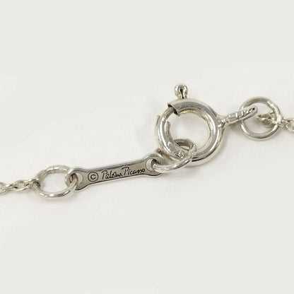 Tiffany & Co Open Heart Necklace Paloma Picasso Flower Sv925 Silver