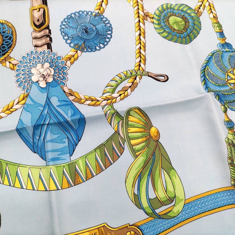 Hermes Scarf Carré 90 Blue