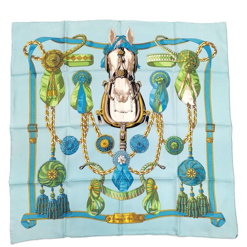 Hermes Scarf Carré 90 Blue