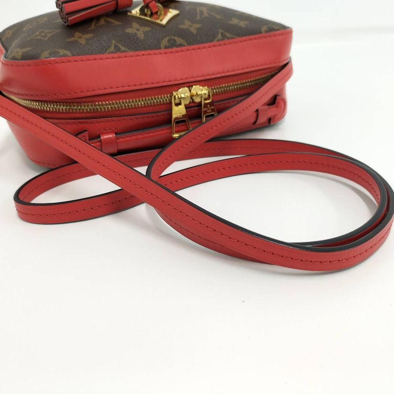 Louis Vuitton Saintonge Coquelicot 2-Way Shoulder Bag Monogram M43556