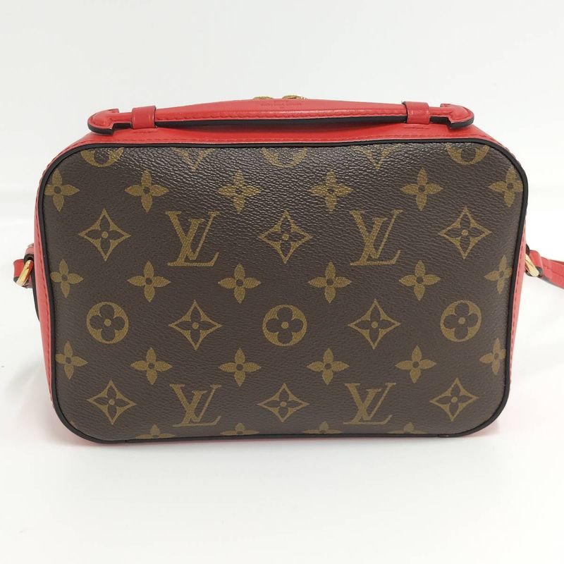 Louis Vuitton Saintonge Coquelicot 2-Way Shoulder Bag Monogram M43556