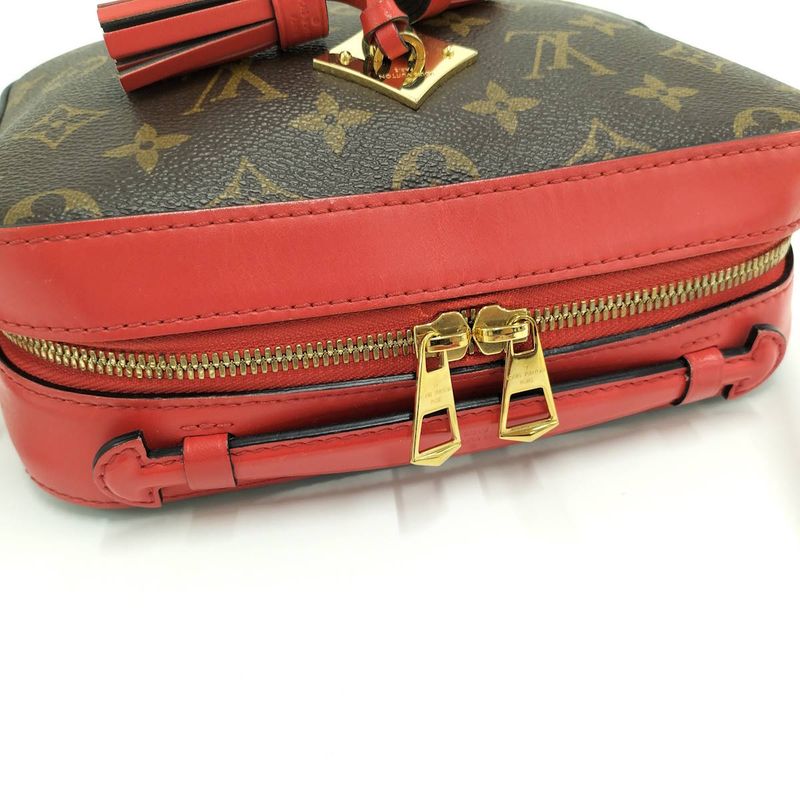 Louis Vuitton Saintonge Coquelicot 2-Way Shoulder Bag Monogram M43556