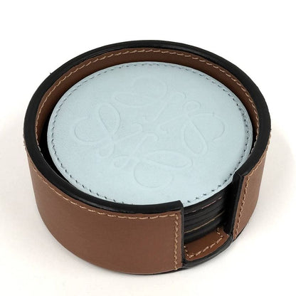 Loewe Coaster Anagram Leather Set of 6